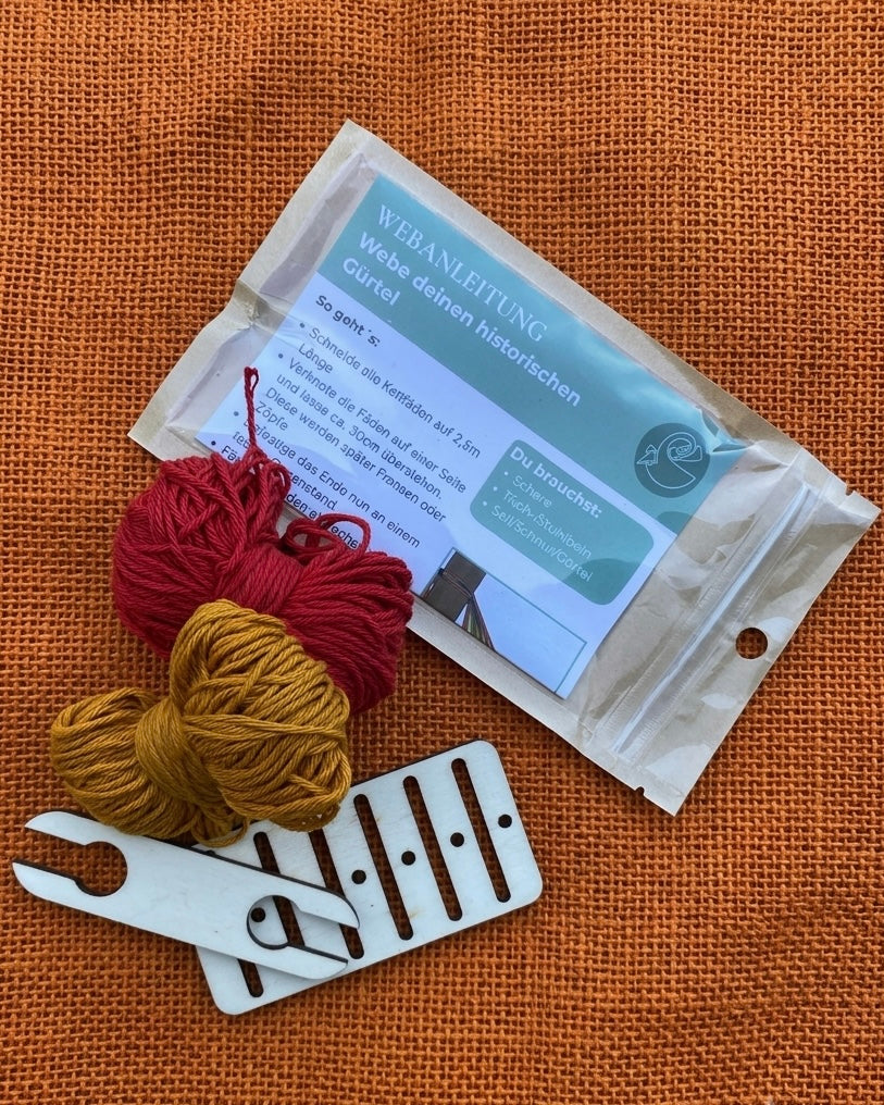 DIY Bandweb-Set mit Webkamm und Webschiffchen - Bandweben lernen
