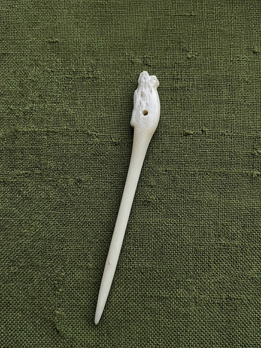 Viking hairpin/robe pin made of bone after a find from Sigtuna