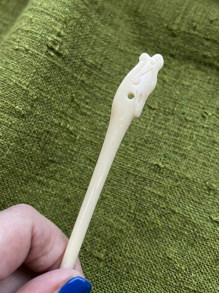Viking hairpin/robe pin made of bone after a find from Sigtuna