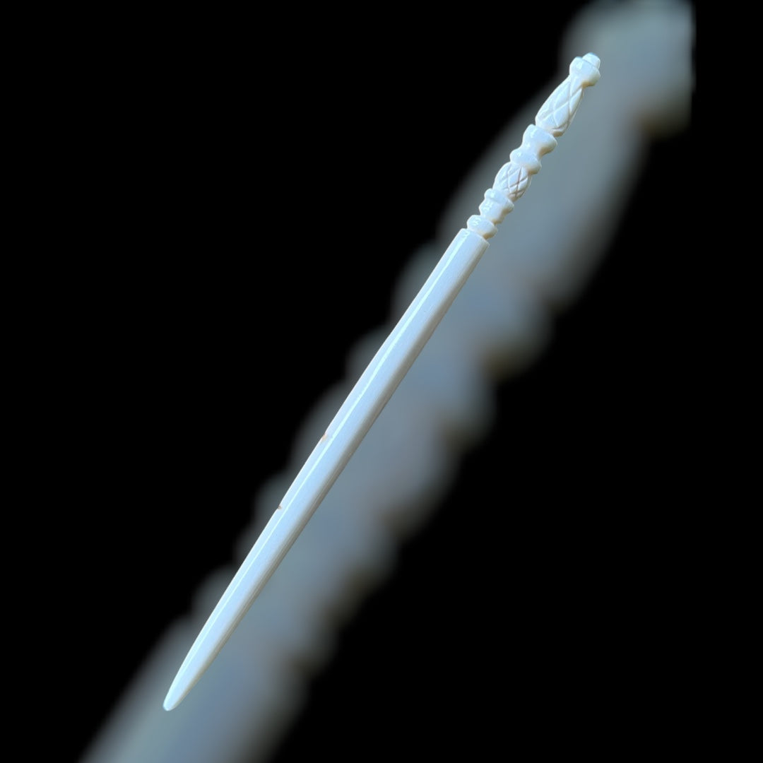Römische haarnadel mit Baluster-Verzierung aus Knochen - 1.-3. Jahrhundert, ca. 14 cm