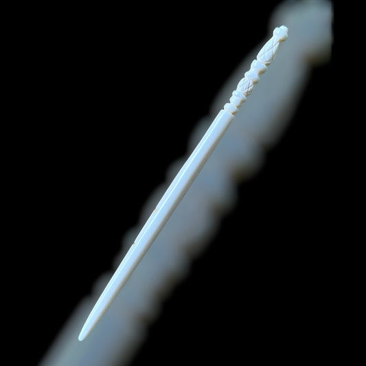 Römische haarnadel mit Baluster-Verzierung aus Knochen - 1.-3. Jahrhundert, ca. 14 cm