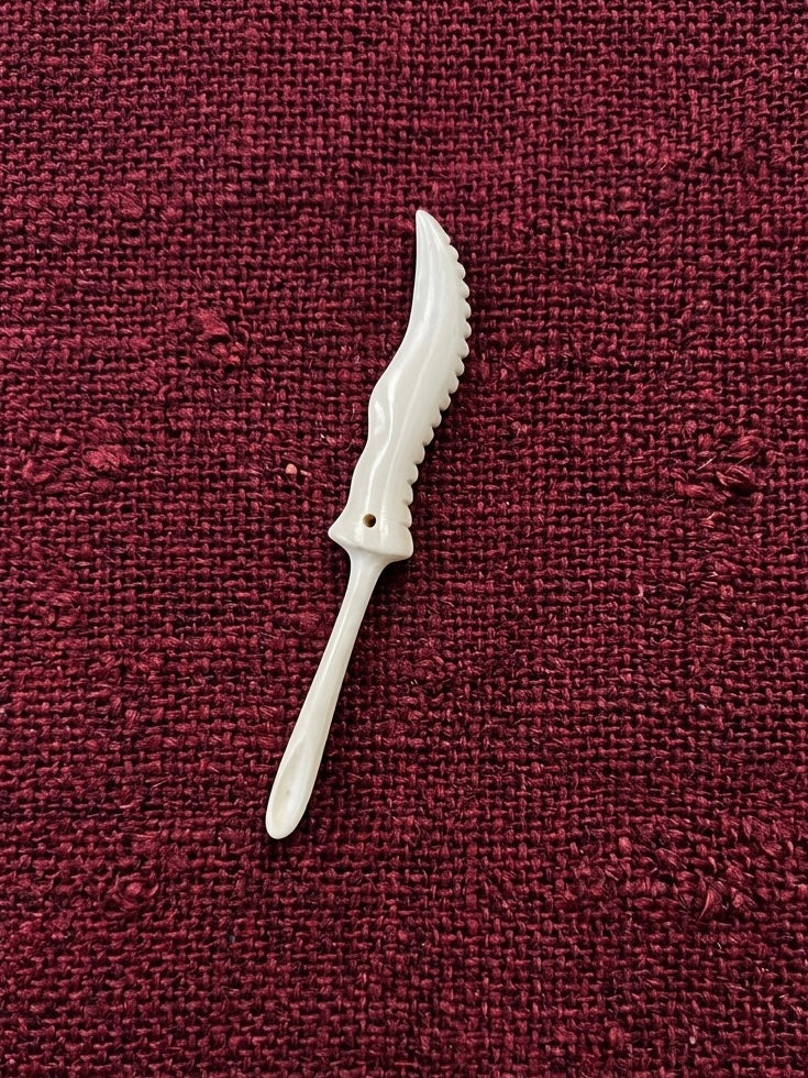Roman ear spoon and nail cleaner, 1st-4th century, polished bone, after a find from Caen in France