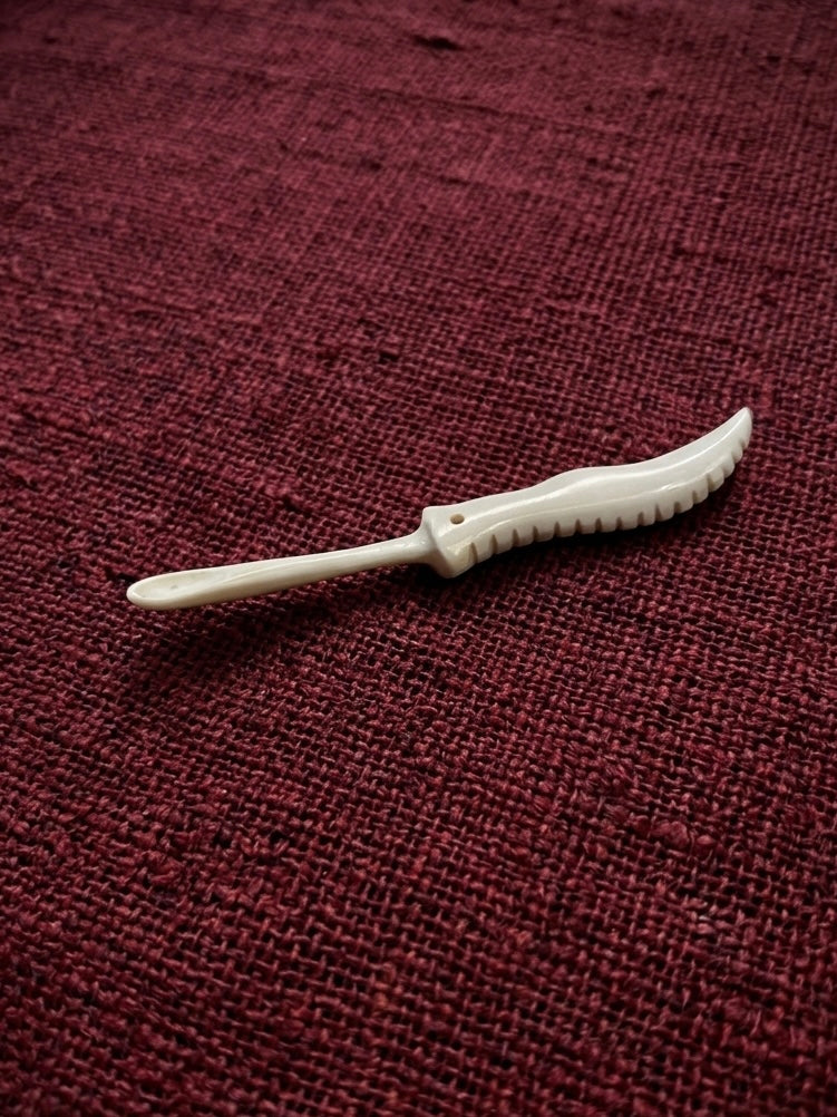 Roman ear spoon and nail cleaner, 1st-4th century, polished bone, after a find from Caen in France