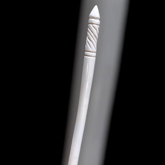 Roman bone hairpin after a find from Xanten, polished bone, 1st-3rd century, approx. 12.5 cm